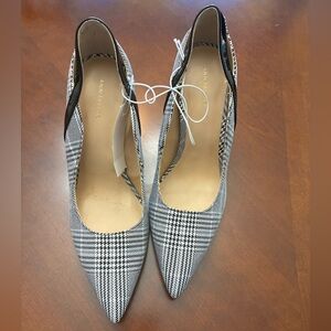 Ann Taylor Houndstooth Pointed Heels